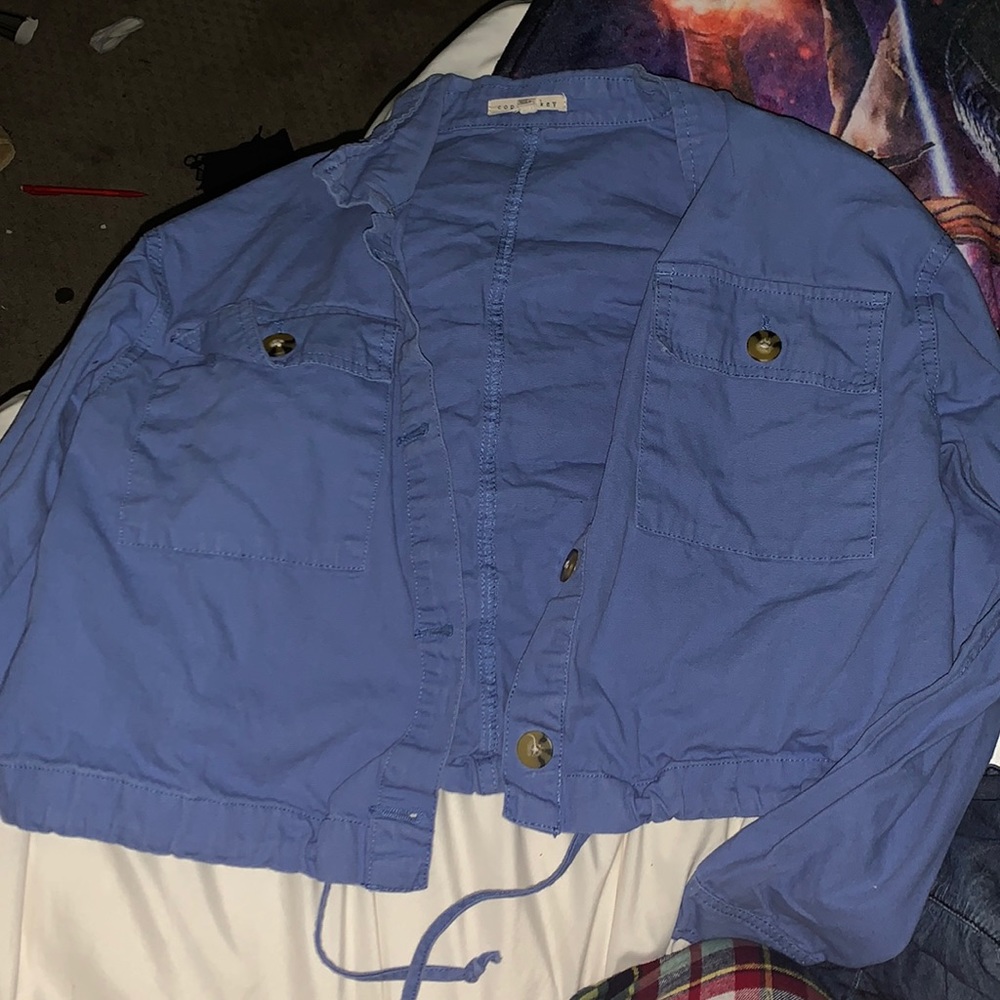 Blue jacket!